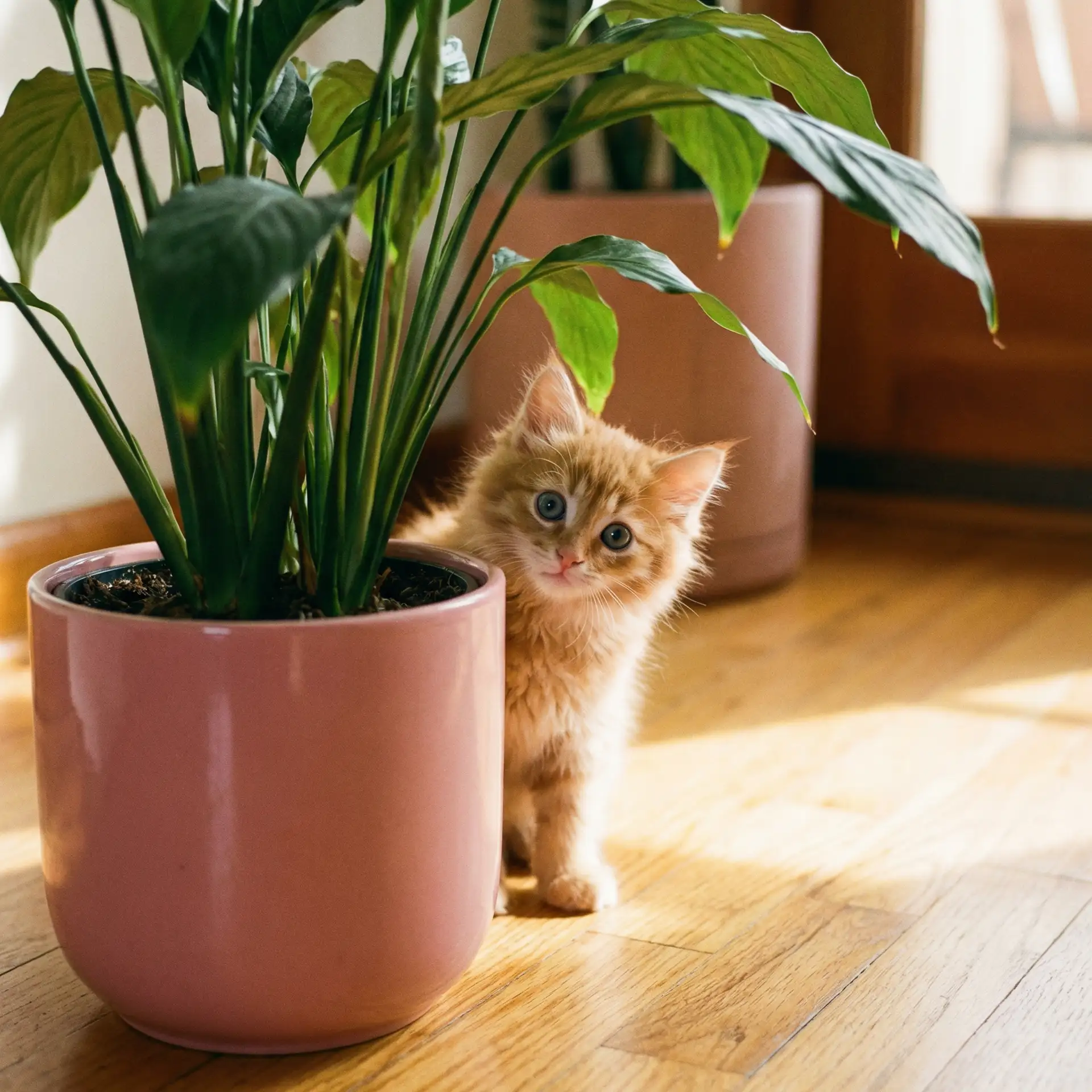 小猫从花盆后探头 - 色即空1百度影音